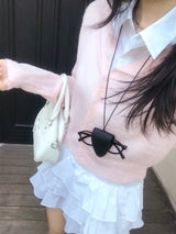 シンディクラシックシャツカラーノースリーブカンカンドレス
