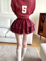 1458. Coloring lace cancan mini sk (3color)