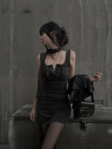 wrinkle pleated scarf (2color)