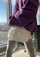 FLOWER CANCAN SKIRT SHORTS