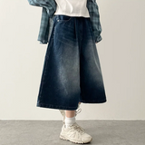 メリピンタックデニムバミューダショーツ [ショート & ロングセレクション*]