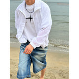 [S/S] See through wide jacket (3color)