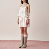 Scallop Band Skirt (White)