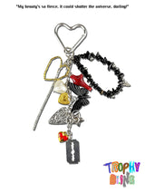 Extremely prosperous red and black bag hanging