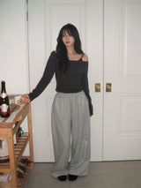 Fur zip-up set
