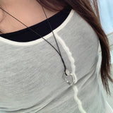 Nomad Ring Leather Necklace