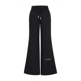 13DE MARZO Base Wide Flare Pants Black