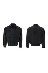 Colorblock Utility Pocket Zip Jacket