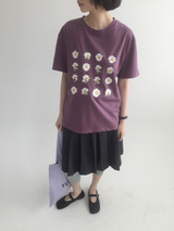 YWD フラワーTシャツ (3color)