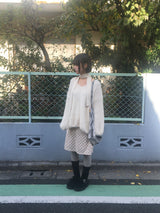 dot corduroy skirt