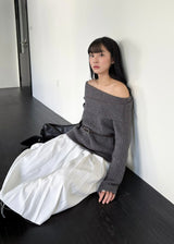 Coen Oversized Off-shoulder Knit [3co]
