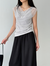 double shirring top