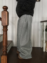 [Fleece-Lined] Side Pintuck Balloon Sweatpants