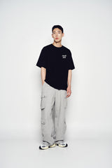 25SS アウトラインスクリプトロゴショートスリーブTシャツ ブラック
