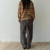 Wonky corduroy pants / Dusty gray