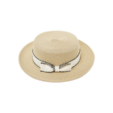 ウェーブリボンボーターハット (Beige)