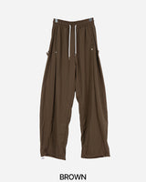 Side Snap Nylon Balloon Pants