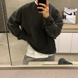  Logane Supima Cotton Pigment Overfit Incision Sweatshirt