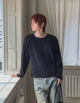 Muron Boucle Round Long Sleeve Knit