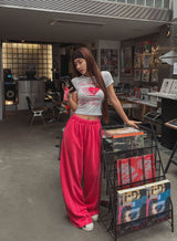 ハードループクロップ半袖Tシャツ