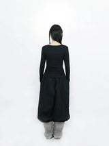 BOLERO LONG SLEEVE TEE (BLACK)