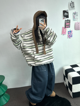 MINK🐻🧸RIVET STRING LONG WIDE PANTS 💙🖤2COLOR