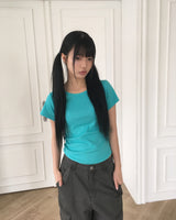 Coolber Round Neck Short Sleeve T-Shirt