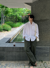 Hyper Essential Overfit Linen Shirt