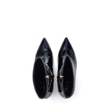 スリックアンクルシルエットヒール(Glossy Black)
