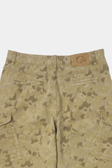 Overlap Pocket Camo Pants (Washed Beige)