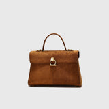 Suede Faux Leather Vintage Tote Cross Bag