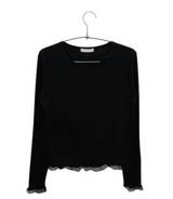 デュニーレースクロップモーダルTシャツ（3c）