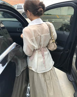 frit veil 20% chiffon shirt / blouse