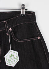 PINK HEART WIDE DENIM