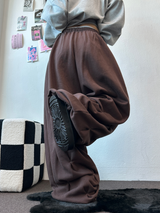 パンチングルーズヒップストリートロングパンツ 💙🤎2COLOR
