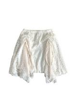 [3color] Floral lace A-line skirt