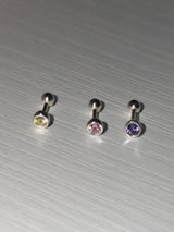 [925silver] Color cubic piercing (3color)
