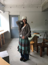 Gentle patchwork skirt (2color)