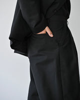 WIT TR WIDE SLACKS BK 