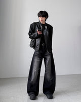 Edwin Belt Leather Jacket