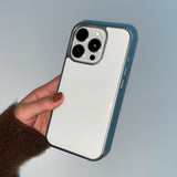 [MADE] VANILA PHONE CASE (epoxy silver bumper)
