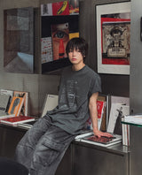 オフセット ヴィンテージ レタリング 半袖Tシャツ