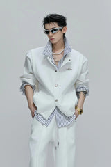 Striped Layered Overshirt