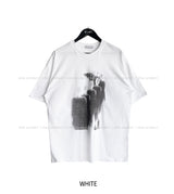 ピーポープリンティドコットン半袖Tシャツ