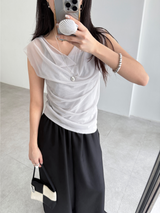 double shirring top