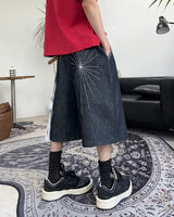 Rocky Spider Bermuda Denim Pants