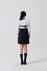 ODE BUCKLE MINI DRESS / BLACK
