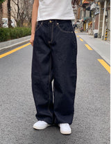 More wide denim pants
