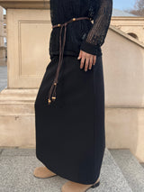  Still Line Long Maxi Banding Skirt (2 colors)