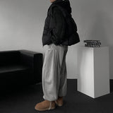 OWNニットウェアフーデッドパデッドベスト (2 colors）